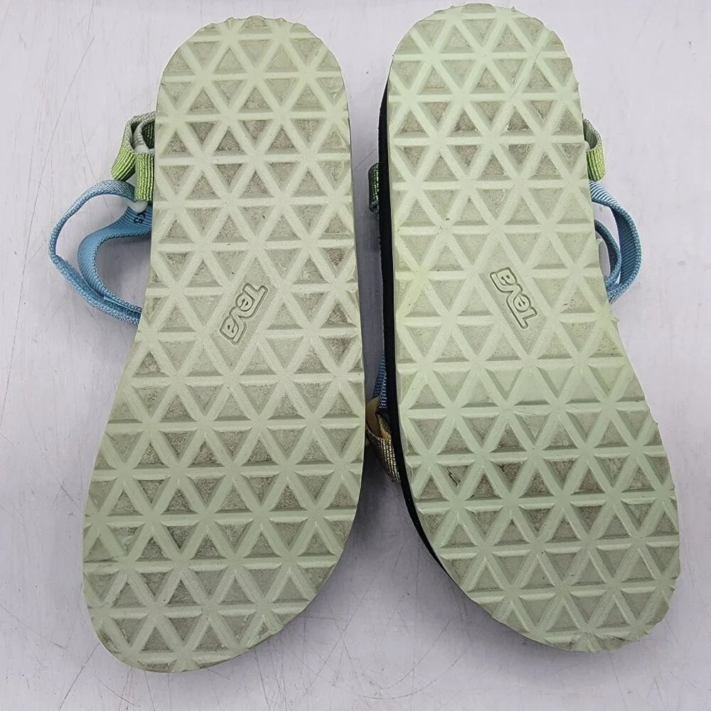 Teva Midform Universal Kids 5 Metallic Blue Sandals Beach Summer Casual 1131610C
